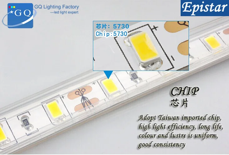 Светодиодный светильник светодиодный 5 200 м бесплатная доставка 220 В 230 240 в 5730|strip