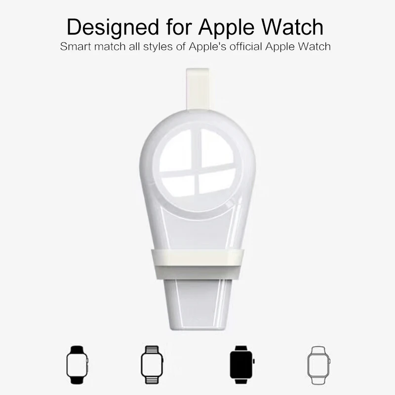 Беспроводной портативный зарядное устройство для Apple I Watch Series Watch зарядный кабель 2 мм Беспроводное зарядное устройство для I Watch 1 2 3 4 док-адаптер