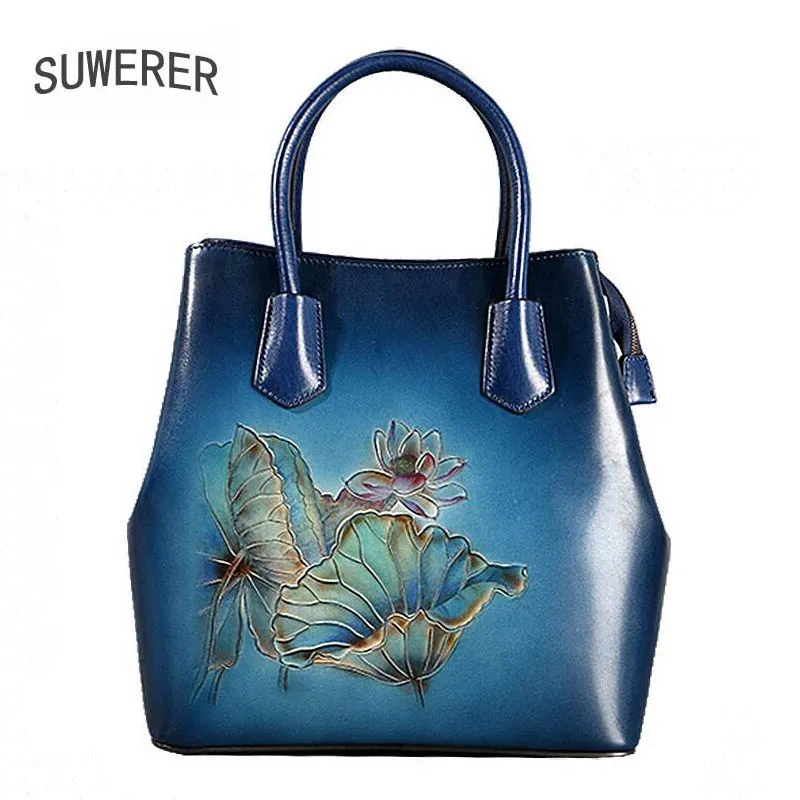 2018 новые кожаные сумки в этническом стиле первый слой кожи Большая вместительная