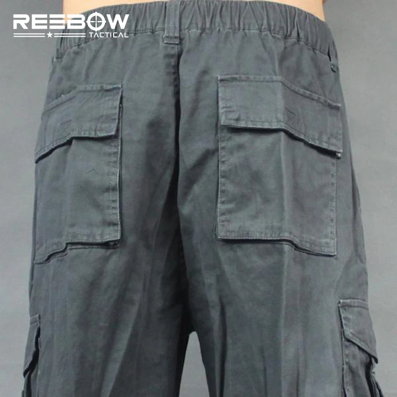 REEBOW TACTICAL Men Plus Size Cargo Pants, Outdoor Sport Running Loose Fit Trousers, 4XL-6XL, Max 135cm Waist, Up to 140kg image 6