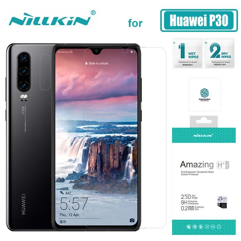 Закаленное стекло Nillkin H + PRO для Huawei P30 P20 ультратонкое защитное 2.5D с защитой от царапин