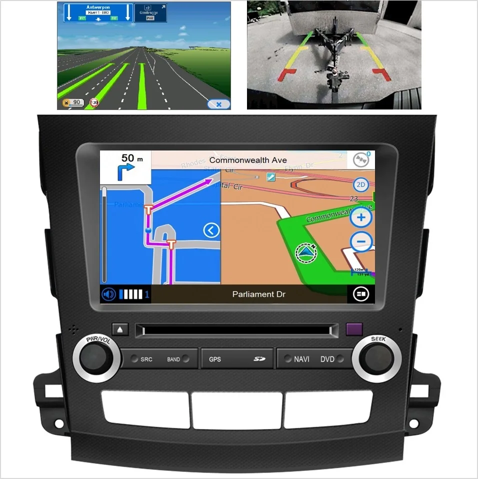 4 ядра Android 4.4.4 Авторадио GPS Navi мультимедийный плеер для Mitsubishi Outlander XL EX DVD Bluetooth