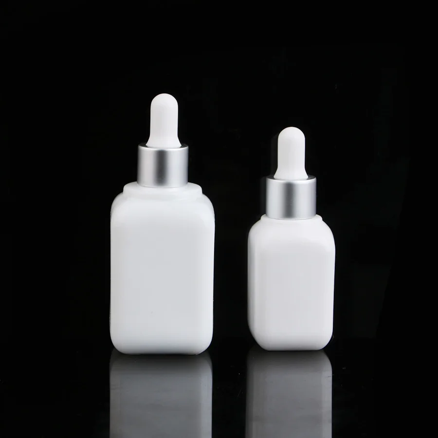 Merx Beauty оптовые продажи 6 шт 30 мл/50 мл стеклянная капельница белая бутылка пустые