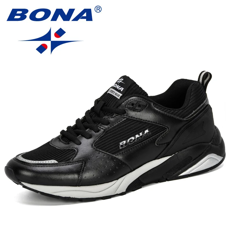 BONA/ г., мужская повседневная обувь дышащая для досуга обувь Tenis Masculino Adulto легкие удобные сетчатые мужские кроссовки