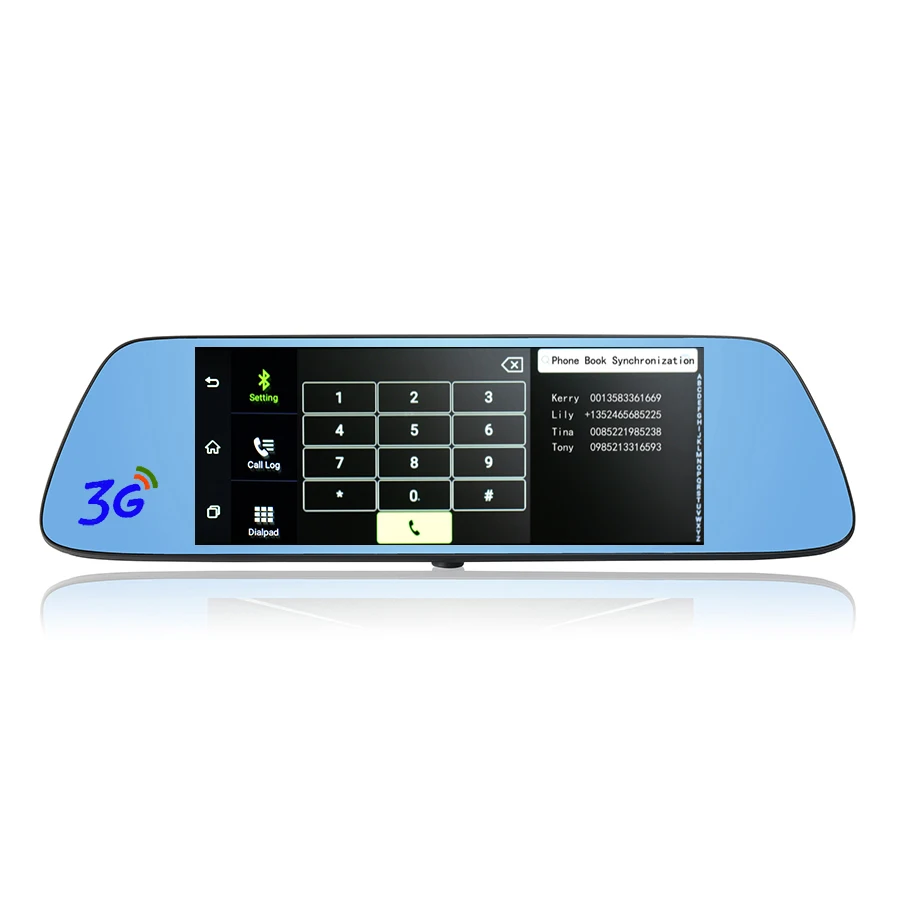 Udricare 7 дюймов Android GPS навигации видеорегистратор Регистраторы HD 1080 P Bluetooth телефон