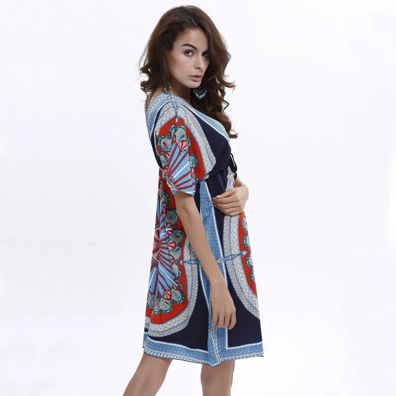 Женское винтажное платье в стиле барокко повседневное пляжное бохо этническом с