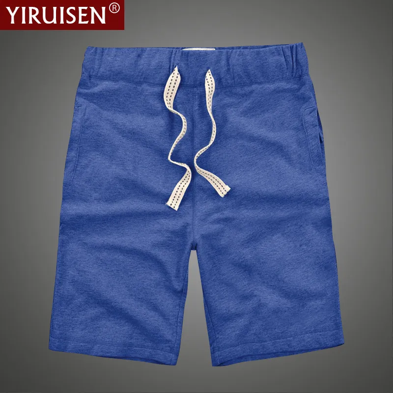 8302 YIRUISEN, брендовая одежда, повседневные шорты для мужчин, хлопок, шнурок, сплошной цвет, средняя длина, короткие штаны, летние мужские шорты, шорты-бермуды - Цвет: 8302