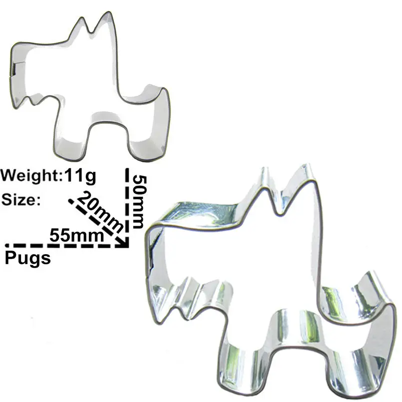 Большие уши и большие инструменты для украшения торта в форме костей формы