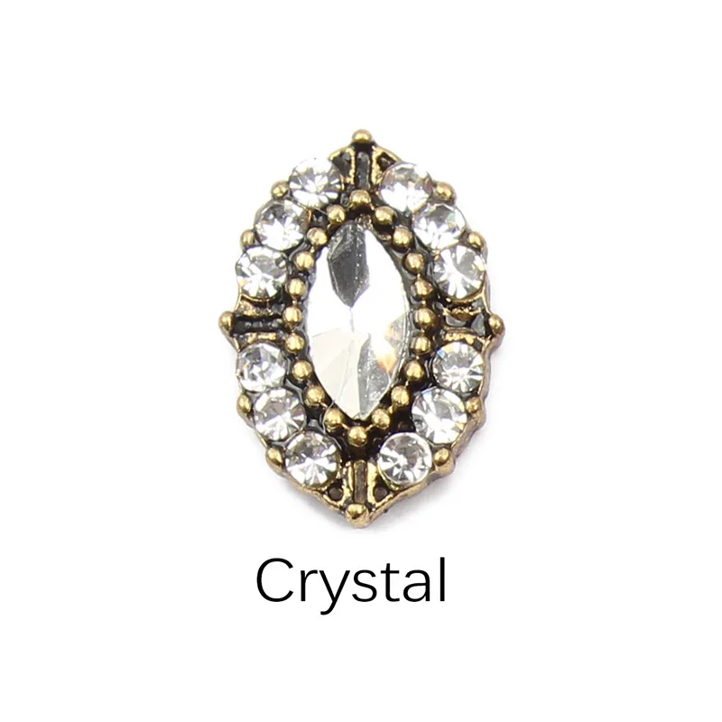 Crystal Горячая распродажа 10/30 шт./лот дизайн конский глаз 3D украшения для ногтей Стразы для ногтей шпильки аксессуары украшения для маникюра DIY Советы - Цвет: Crystal