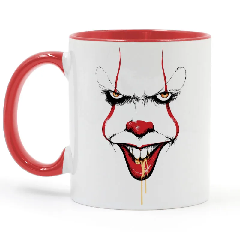 Pennywise клоун кофейная кружка керамическая чашка цвет ручки Внутри Подарки 11 унций