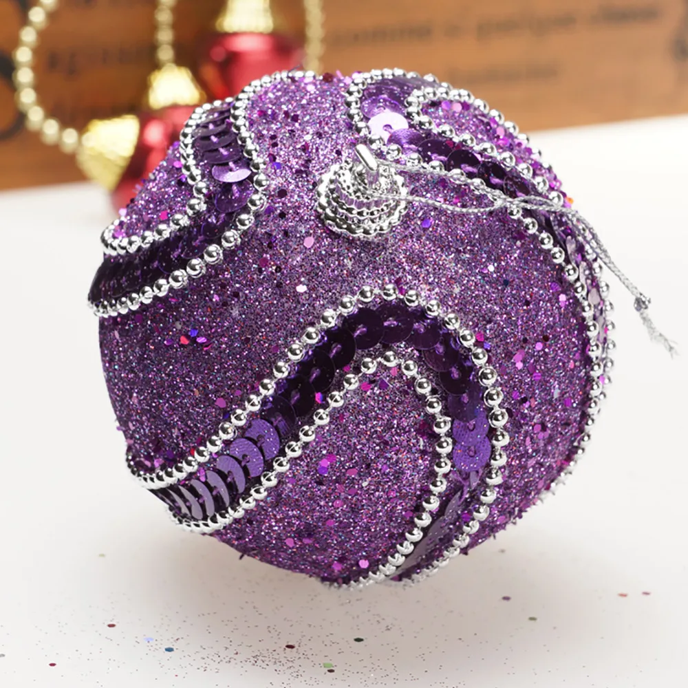 2020 модный Рождественский Костюм блестящие шары со стразами орнамент с