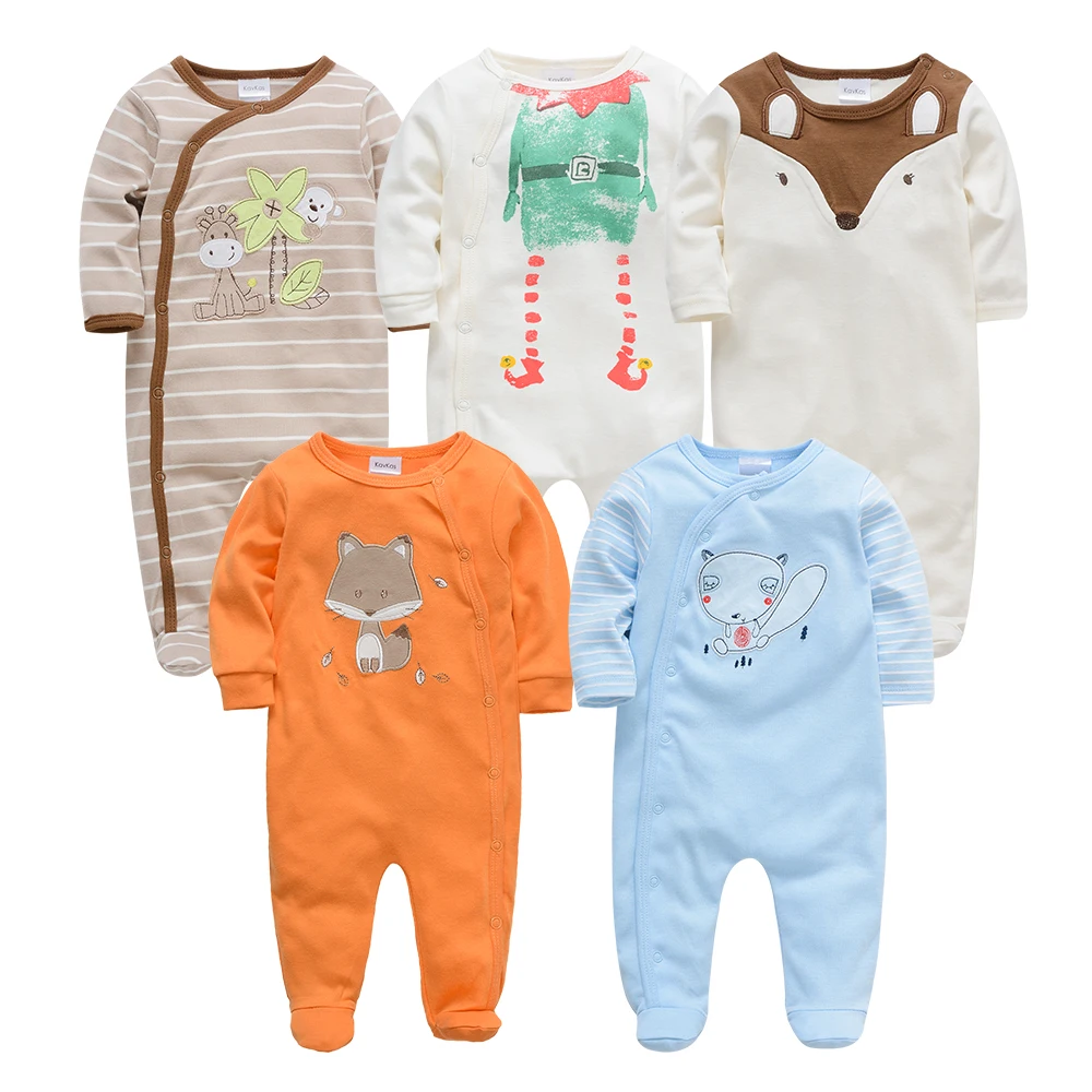8188434445 Kavkas/, Roupa De Bebe, комбинезон с длинными рукавами для новорожденных девочек 3, 6, 9, 12 месяцев, Одежда для новорожденных, комбинезоны Bebek Giyim - Цвет: 8188434445