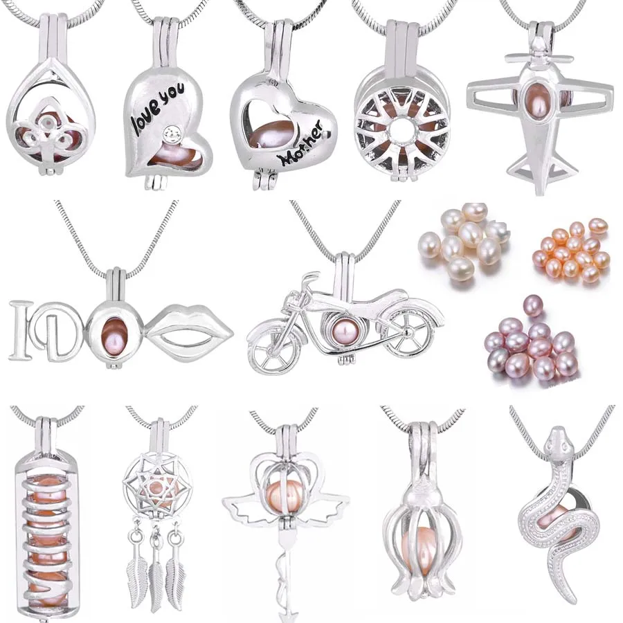 Привлекательные модные ювелирные изделия серебряная клетка подвеска для матери