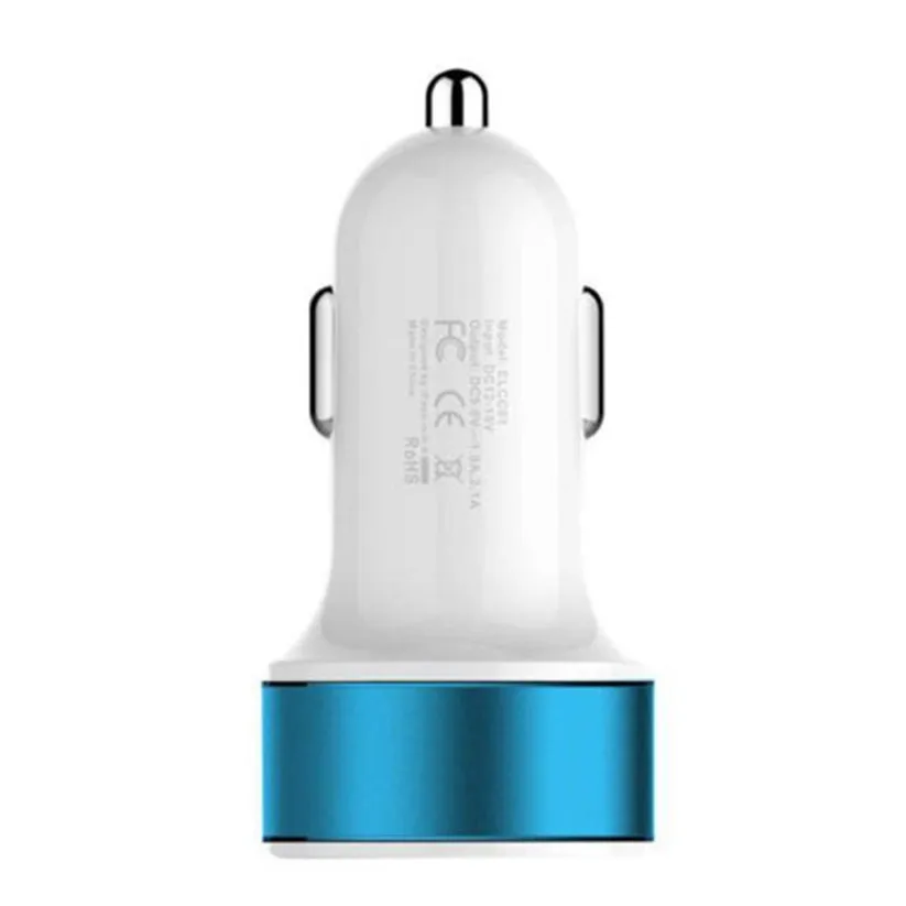 2 порта Mini Dual USB Автомобильное зарядное устройство адаптер для IPhone Sam sung
