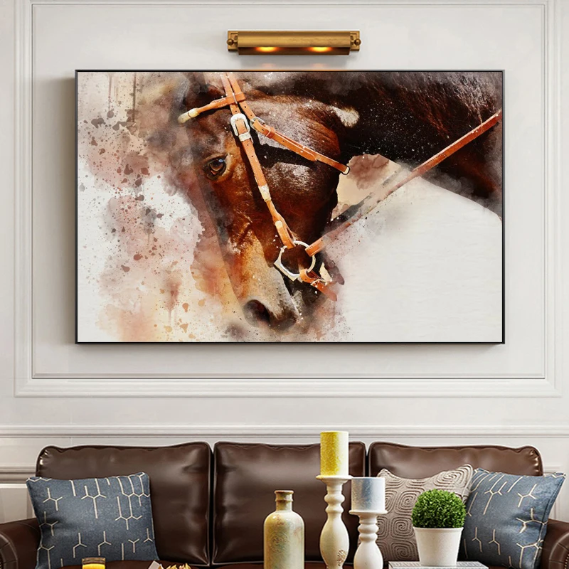 Modern Abstarct Grace And Beauty Horse Oil Painting on Canvas Art Wall Picture Posters and Prints for Living Room Home Decor | Дом и сад