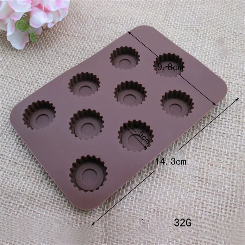 Силиконовая форма для выпечки Шестерни Форма шоколада Fondant (сахарная) конфетный