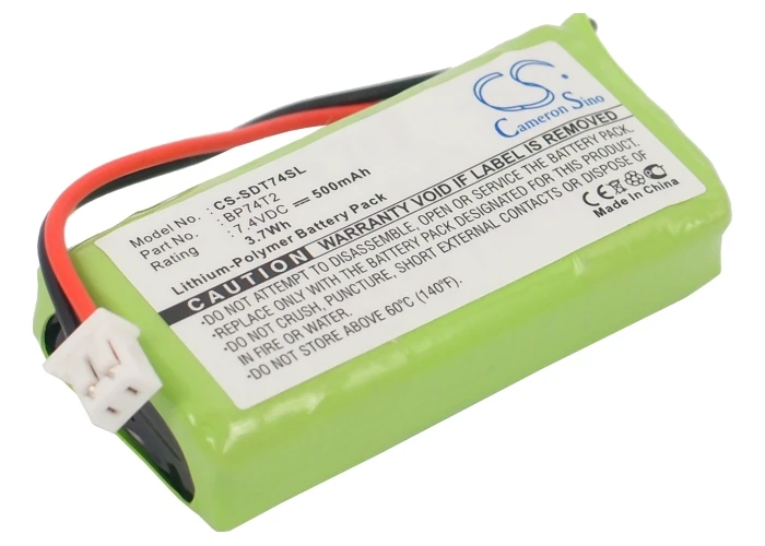 Аккумулятор Cameron Sino 500mAh BP74T2 для передатчиков Dogtra 1900 S, 1902 S, 2300NCP, 2300TX, 2302NCP, 3500-NCP, 3502-NCP