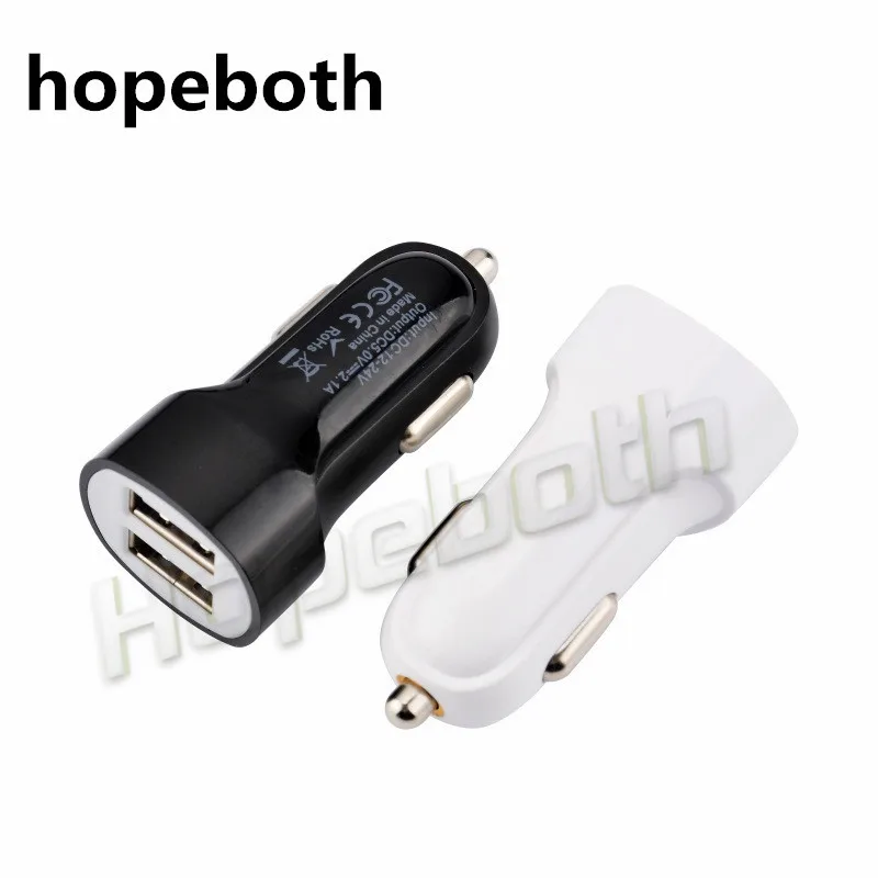 Hopeboth мобильное зарядное устройство USB Автомобильное зарядное устройство 2A двойной USB прикуриватель для samsung и orther смартфон универсальное автомобильное зарядное устройство