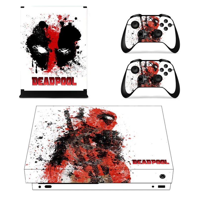 Дэдпул виниловые наклейки на кожу Обложка для Xbox One X игровой консоли