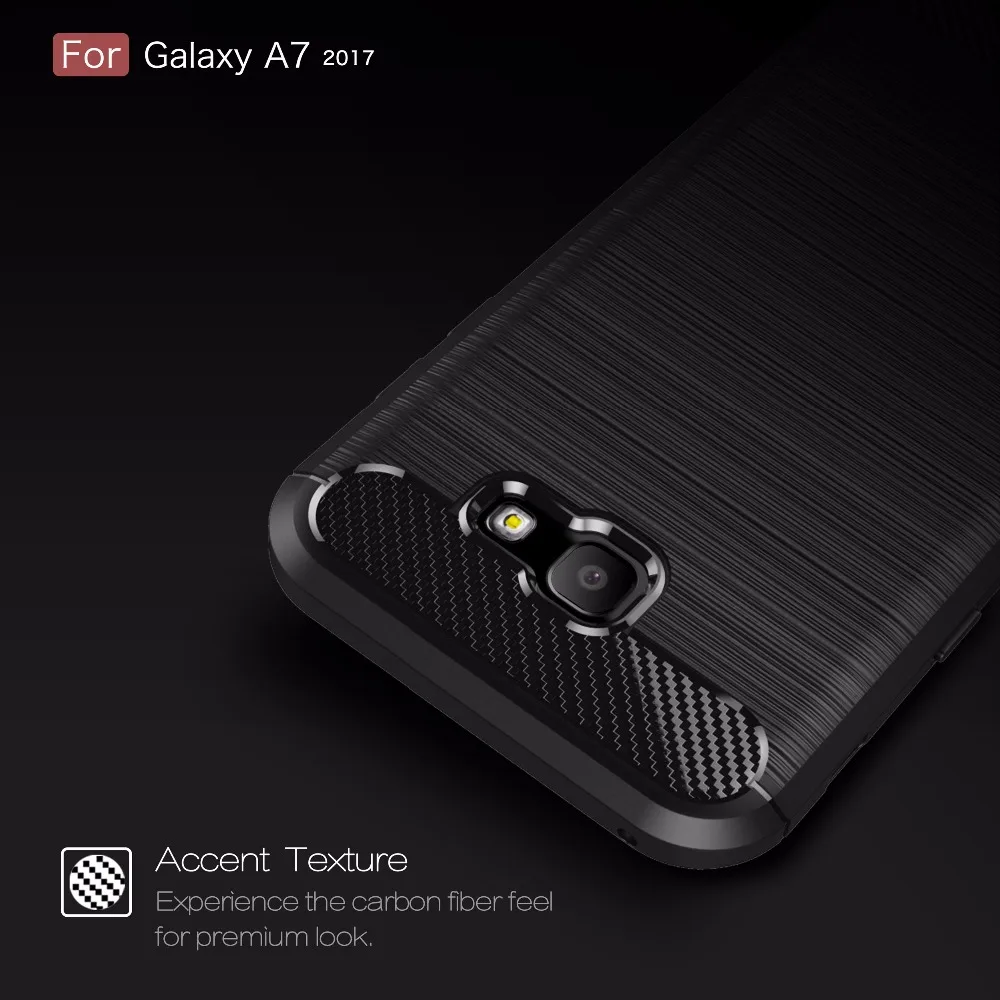Чехол из углеродного волокна для телефона Samsung Galaxy A3 A5 A7 J3 J5 J7 Plus J2 A9 Star Pro Prime 2017 A6S A8S