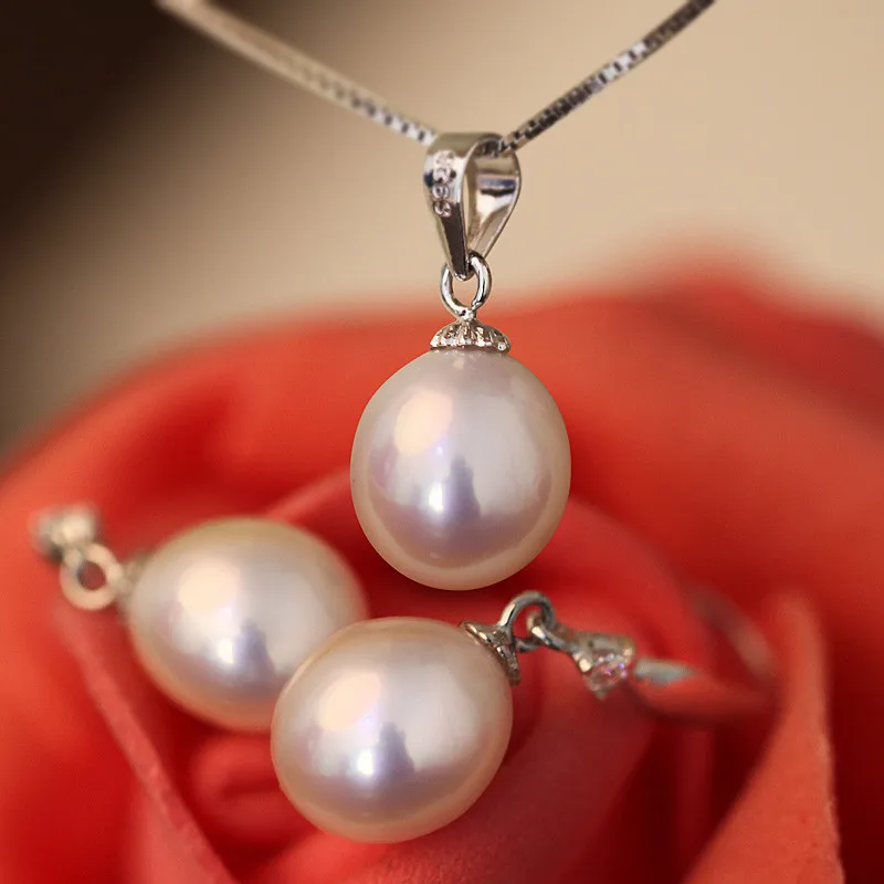 Комплект из колье и серёг серебра 925 пробы|earring pendant|jewelry setsdrop jewelry sets |