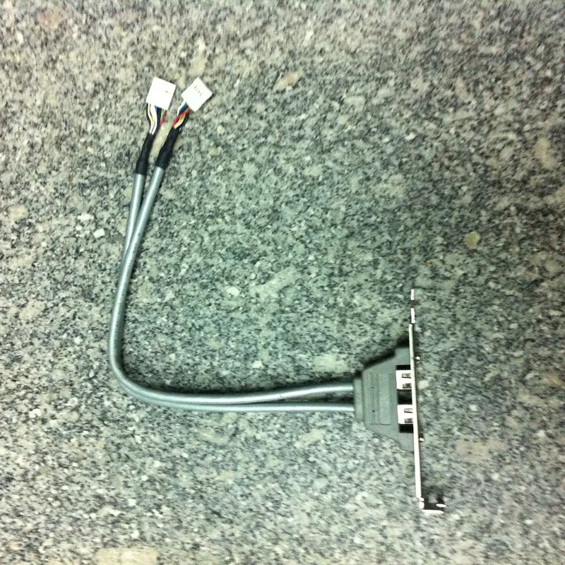 Internal Motherboard 9p to 2 Port IEEE 1394A 400 FireWire Full Height Profile Rear Bracket Cable 30cm |