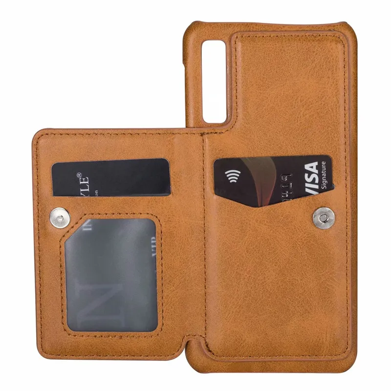 2in1 Retro PU Leather Case For Samsung Galaxy A50 A70 A7 A750 Luxury Multi Card Holders Flip Wallet Photo Stand Phone Case