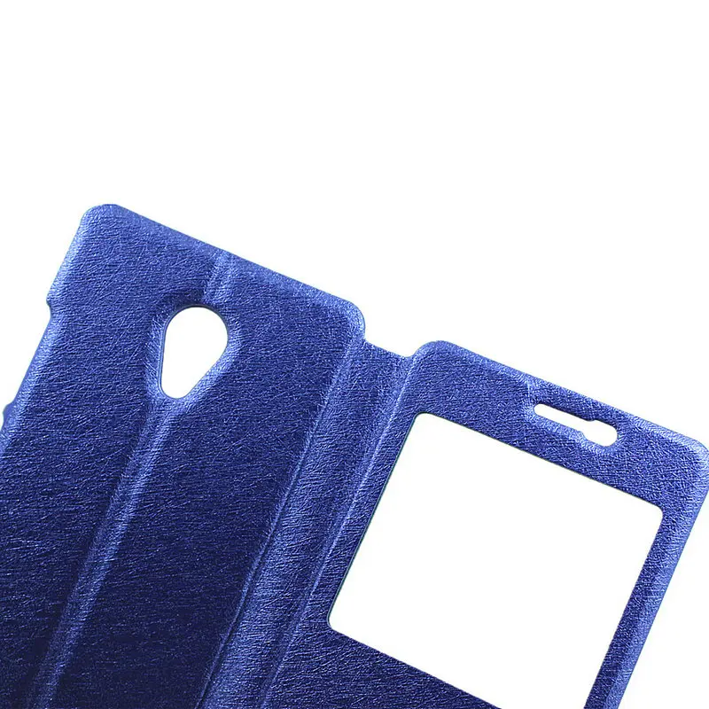 New Silk Flip Leather Stand Cover Case For Meizu M3 Mini M5 M5mini Dual View Window Phone Bag CS01 | Мобильные телефоны и