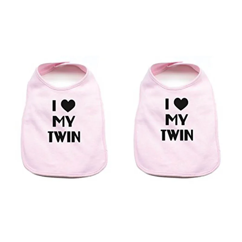 YSCULBUTOL 3 Color I Love My Twin Unisex Newborn Baby Soft 100% Cotton Bib Set | Детская одежда и обувь