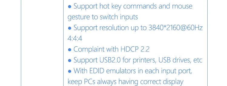 Tesla Smart HDMI 4 K Ultra HD 4 Input 1 Output HDMI KVM Switch KVM переключатель 3840x2160@ 60 Гц 4:4:4 поддерживает USB 2,0 устройство управления до 4 компьютеров