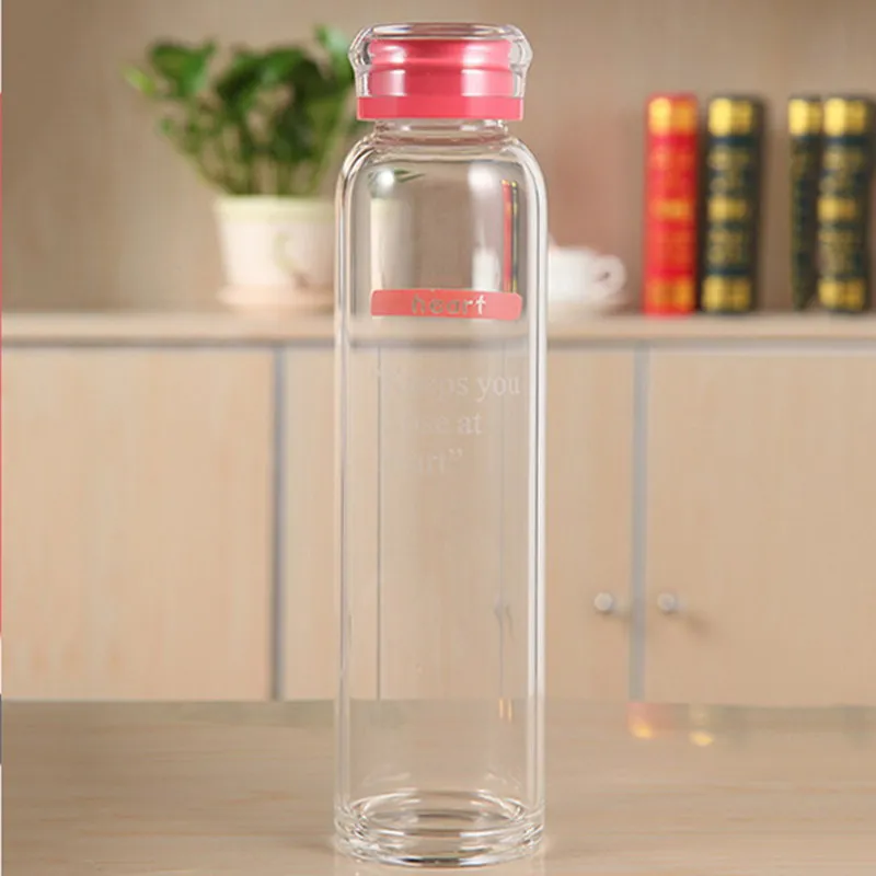 Новое поступление тонкая дизайнерская бутылка для воды короткая спортивная с