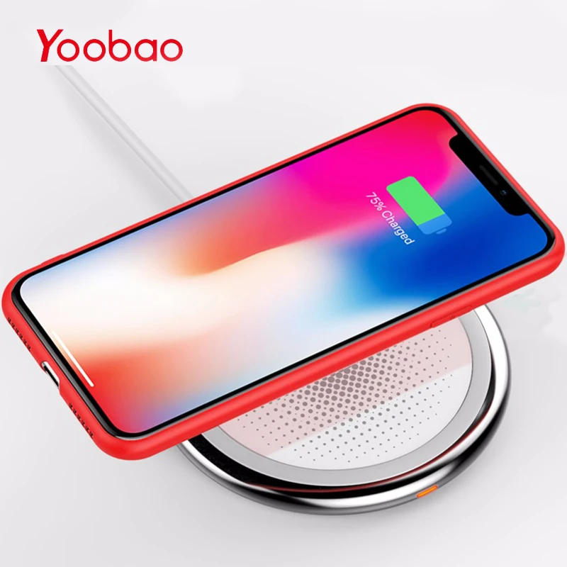 Yoobao Беспроводной Зарядное устройство для iPhone X Быстрая зарядка Универсальный QI