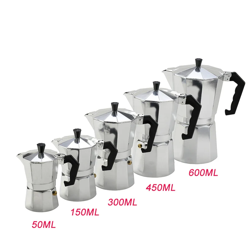 Кофе Maker Алюминий мокко Эспрессо кофеварка горшок Кофе Мока 1cup/3cup/6cup/9cup/12cup кофеварка для приготовления кофе на плите кофемашина кофеварка кофемашина автоматическая кофе машина кофеварка электрическая