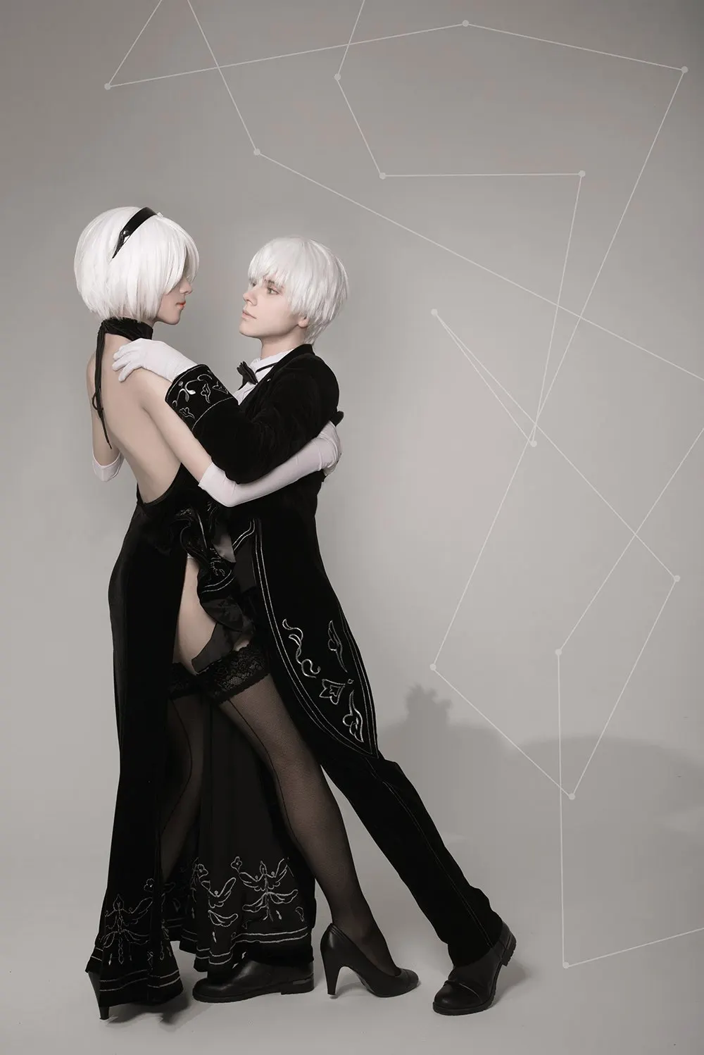 [Настроить] Pleuche сделано! Игра NieR Automata рисунок 2B 9S CP Cheongsam вечерние платья Swallowtail Униформа Хэллоуин Косплей Костюм