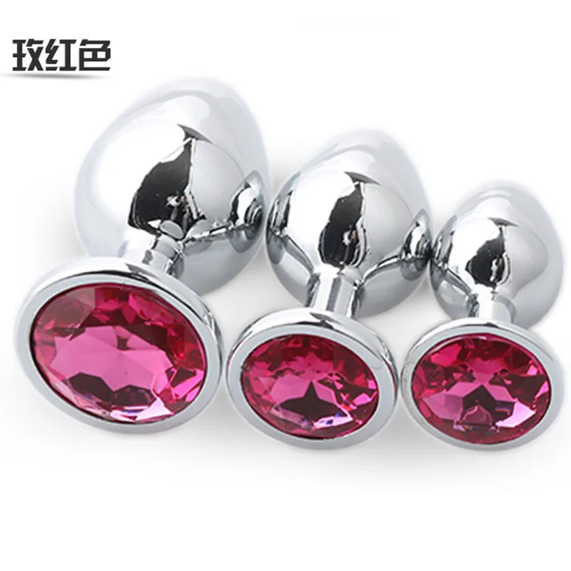 Sex Shop Anal Toys Color 3pcs/set High Quality Stainless Steel Plug Metal Massage Adult Games products. | Красота и здоровье