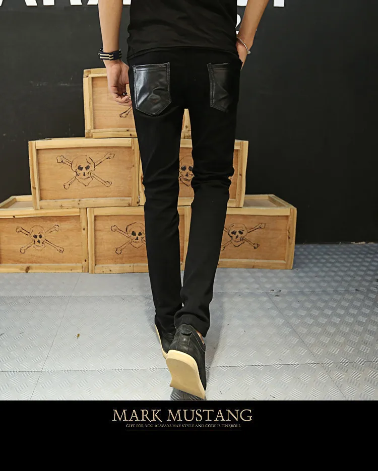 Повседневные брюки в Европейском стиле индивидуальные черные облегающие