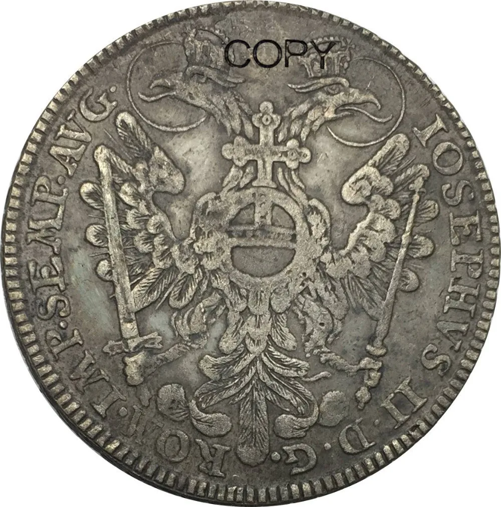 

Немецкие свободные императорские города нурнберга, 1 thaler 1765 SR купроникель с серебряным покрытием, копия монет