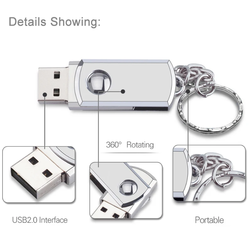 Креативный USB флеш накопитель 8 Гб 64 32 ГБ Металлический Высокоскоростной диск