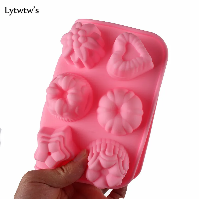 1 шт. силиконовая форма Lytwtw's для выпечки с 12 отверстиями|muffin cases|silicone moldcake silicone