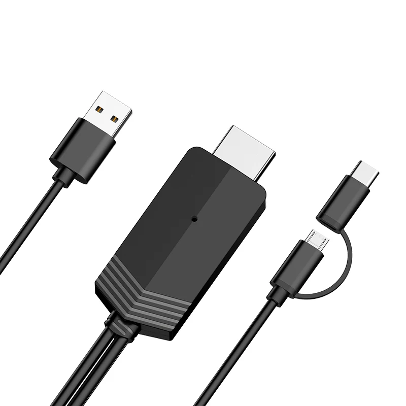 LD24 D приемник mirascreen Micro usb type C кабель Plug Play зеркалирование экран для Android HD ТВ