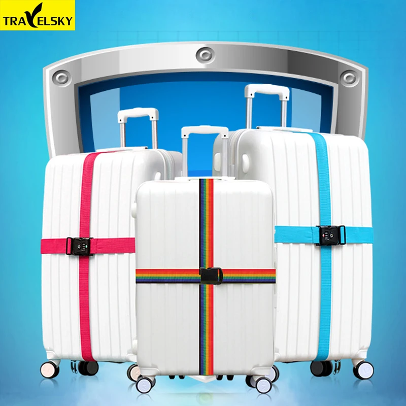 Багаж ремень регулируется прочного нейлона с поперечным Ремешком относятся к 18