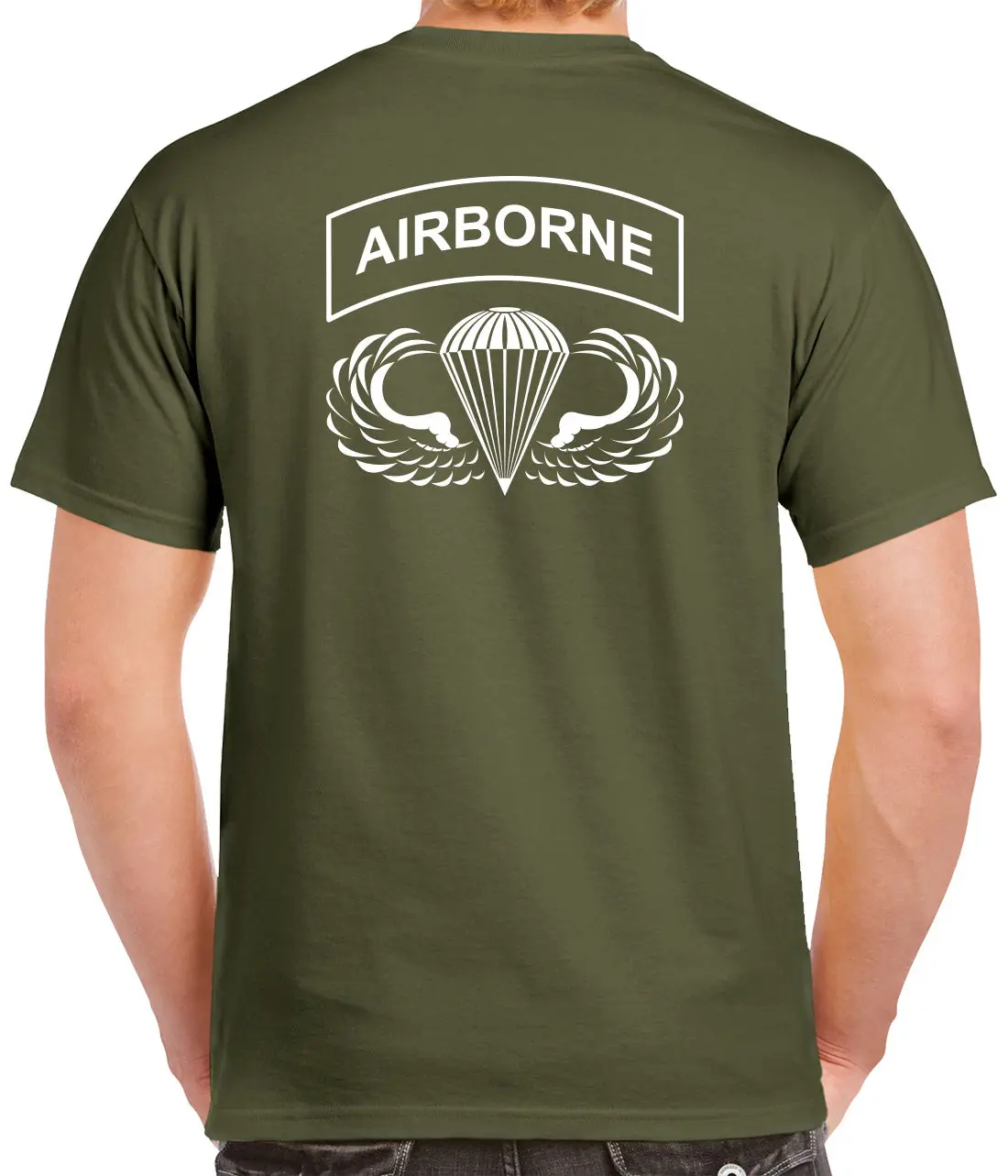 Футболка Airborne 2 сторонний Тройник 82 й 101 десантник 0027 2|Мужские футболки| |