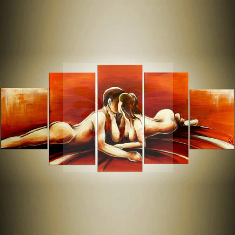 100% ручная роспись абстрактная фигурка картина маслом на холсте декоративные