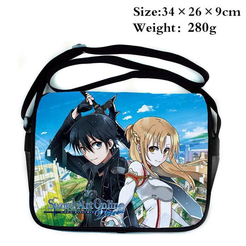 Сумка через плечо из полиэстера с изображением аниме меча онлайн | Багаж и сумки