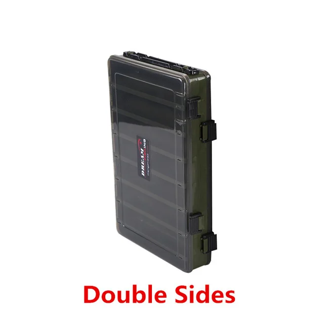 Double Side-Green DREAM FISHING 27x18x4,3/27x18x4,8 см PP импортируется из Кореи Водонепроницаемая коробка для использования для рыболовной приманки крючок аксессуары маленькие инструменты приманка - Цвет: Double Side-Green