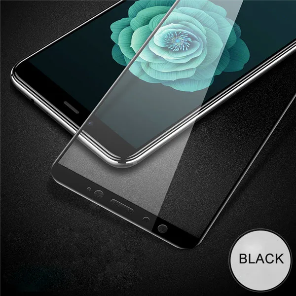 9D закаленное стекло на для Xiaomi Mi A2 Lite a1защита экрана защитное стекло на для Xiaomi Mi A2 A3 A1 Закаленное стекло пленка 9H твердость стекло на для ксиоми ми а1 a2 Лайт a3 - Цвет: Black