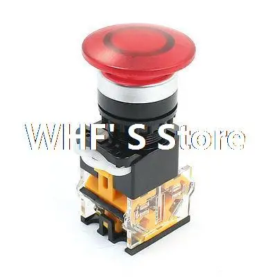 Красный Гриб Глава 4-терминалы DPST Мгновенный Выключатель Кнопка 660 В 10A |