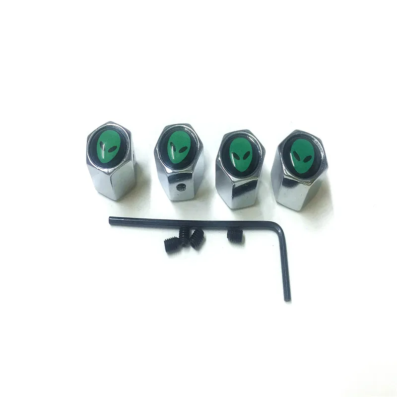 4 шт./лот Авто стиль Противоугонный инопланетянин Логотип колеса автомобиля Шины