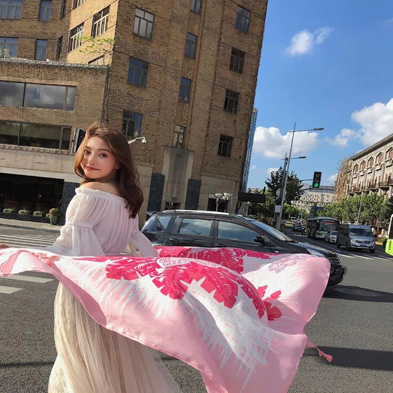 Модный женский хлопковый шарф Пляжный платок весна лето осень Новое поступление