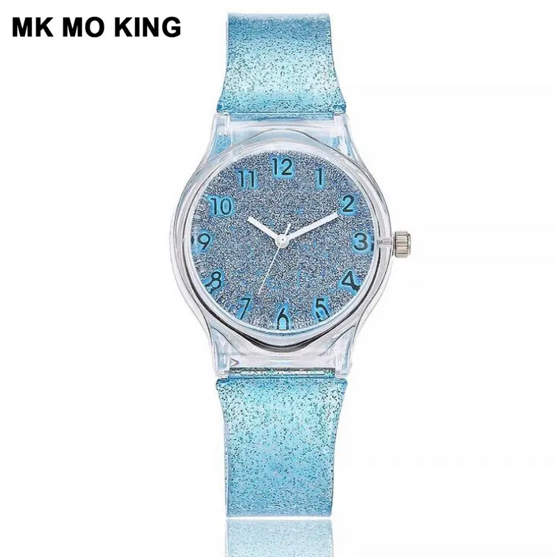 Женские часы красочные силиконовые для девочек роскошные Звездные цифровые